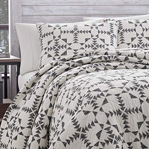 Eddie Bauer - Twin Quilt Set, Reversible Cotton Bedding With Matching Sham, Lightweight Home Decor For All Seasons (Arrowhead Charcoal, Twin) #TOP1