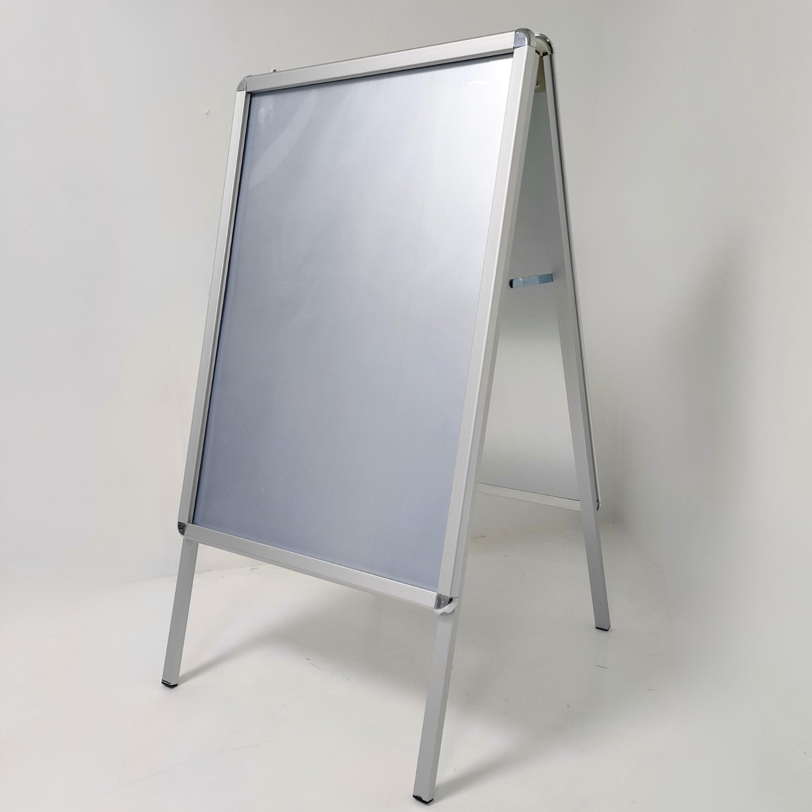 A1 A-Board Pavement Sign Chrome Color - Double-Sided Outdoor Sign for Business, Road Advertising, Promotions, and Events | Sturdy, Weather-Resistant, Easy to Use
