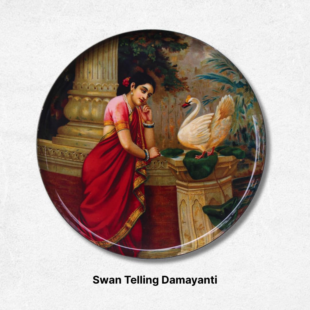 Raja Ravi Verma Wall Plates - Indian Decor -6