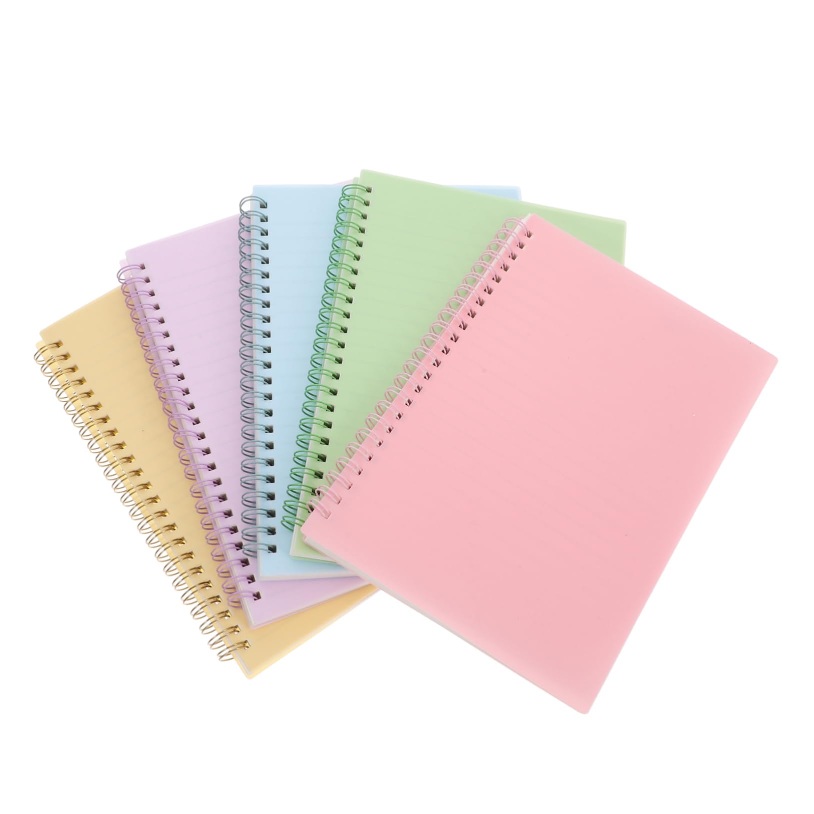 SEWACC 5 Stück Teiliges Spiralnotizbuch mit Linierten Langlebiges Papier und Stahlbindung Farbenfrohe Notizbücher für Schule Büro und Organisation Vielseitige Schreibhefte für Notizen