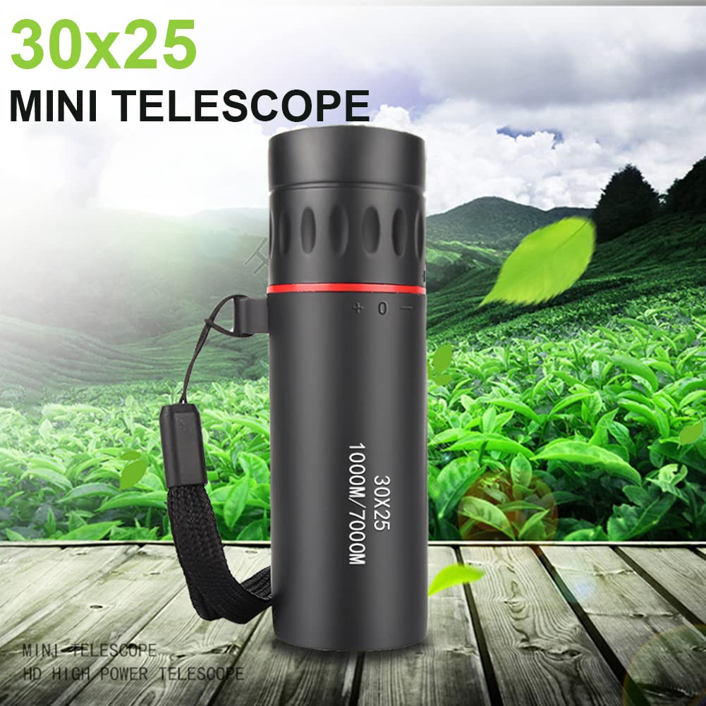 HD 30X25 Lornetka teleskop Zoom Focus zielona folia binoculo optyczna turystyka zasięg czarny