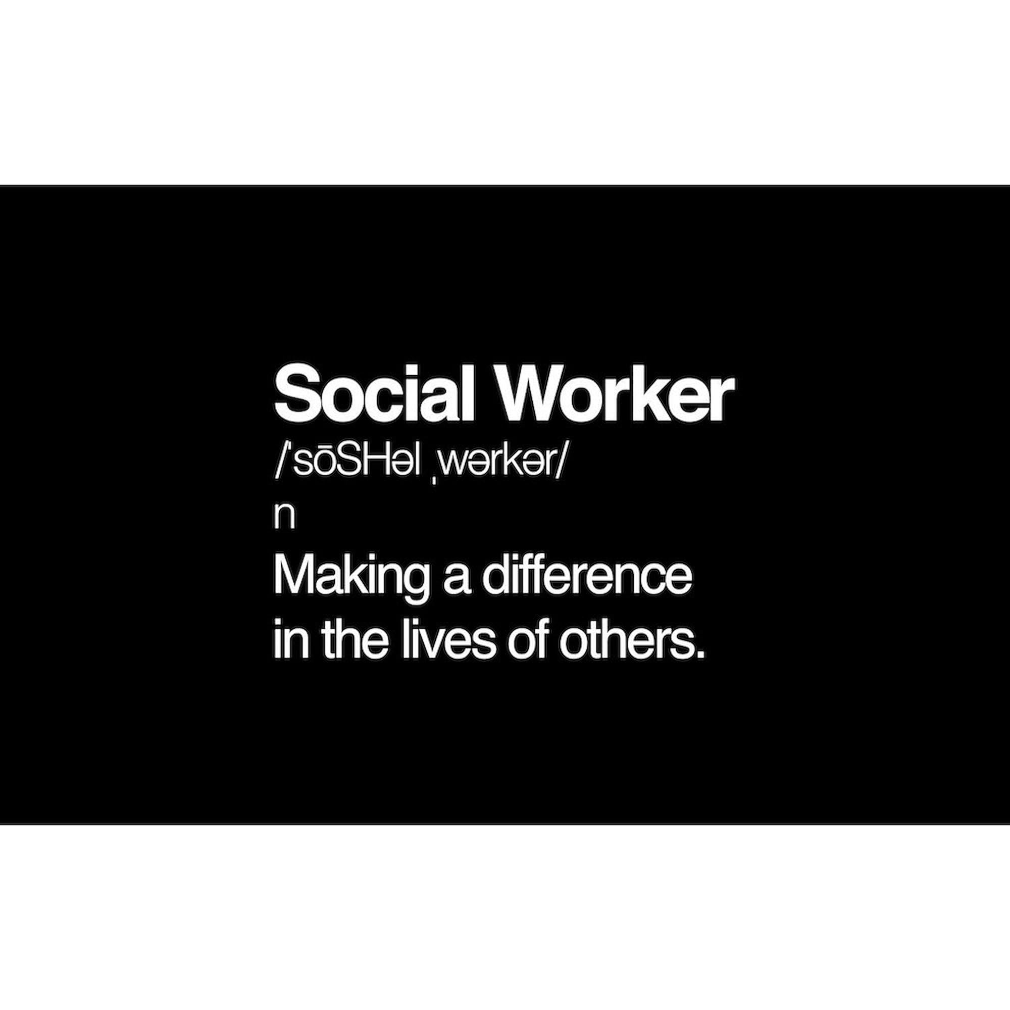 CafePress Social Worker Definition Oval Car Bumper Sticker