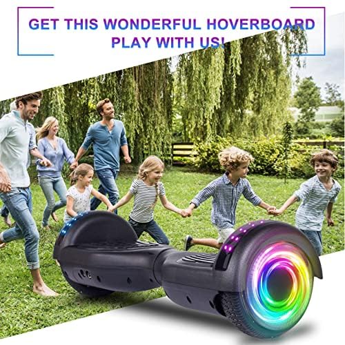 Image of SISIGAD Scooters for Kids Ages 7-12, with Built-in Bluetooth Speaker and 6.5 inch Colorful Lights Wheels, Safety Certified Self Balancing Scooter