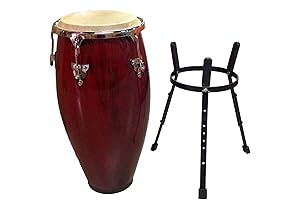 11" Conga Drum and Stand - RED