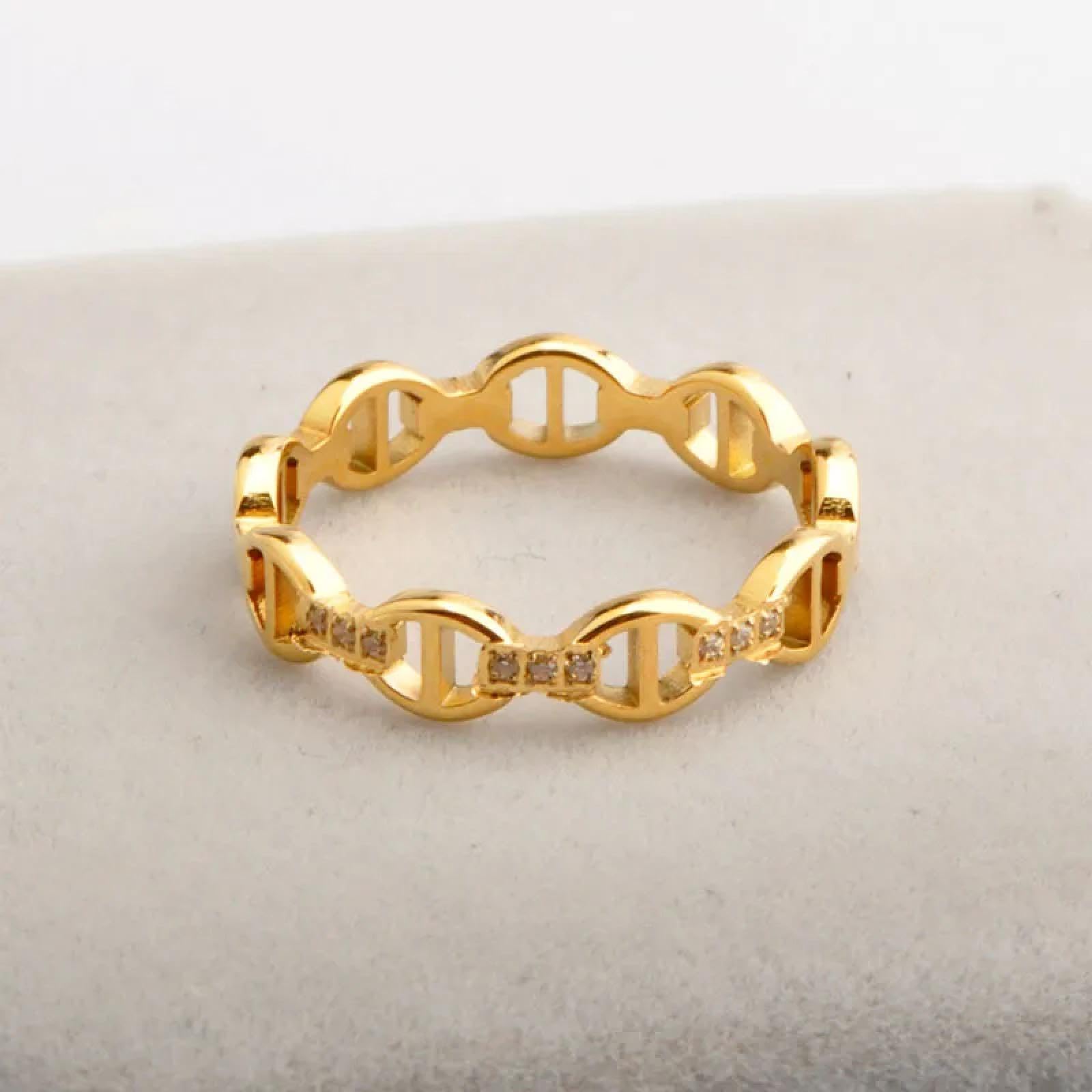 Ring Ringe Damen Bijouterie Herren Europäischer Und Amerikanischer Ausgeschnittener Umfang, Japanischer Buchstabe CNC-Mikro-Set-Diamantring, Schwanzring, Personalisierter