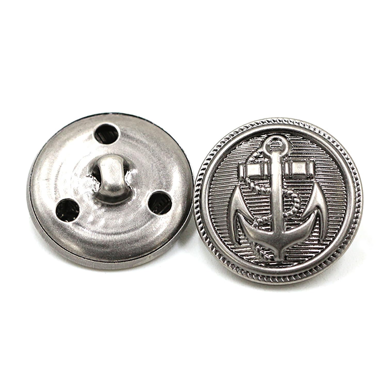 5 Pieces Gold Metal Blazer Button Set 15mm to 25mm, Fashion Naval Anchor Crest,Blazer Buttons Men Metal Suit Buttons for Men Gold Buttons for Blazer,