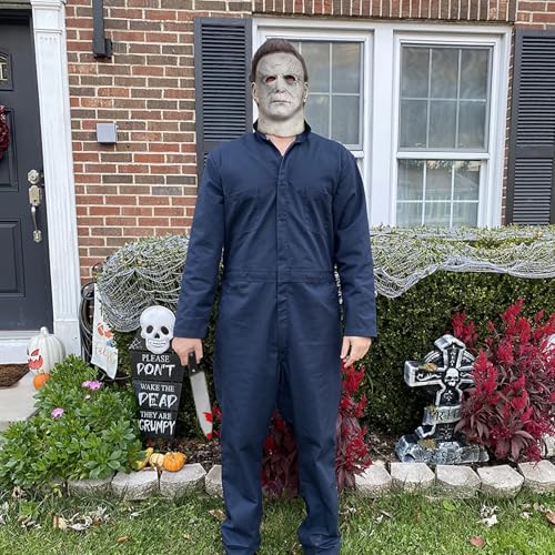 Michael Myers Mask Halloween Costume for Adult Cosplay Masquerade Party - image 5