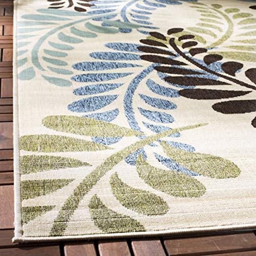 Tapete Safavieh 8' x 11' Cream & Aqua miniatura 4
