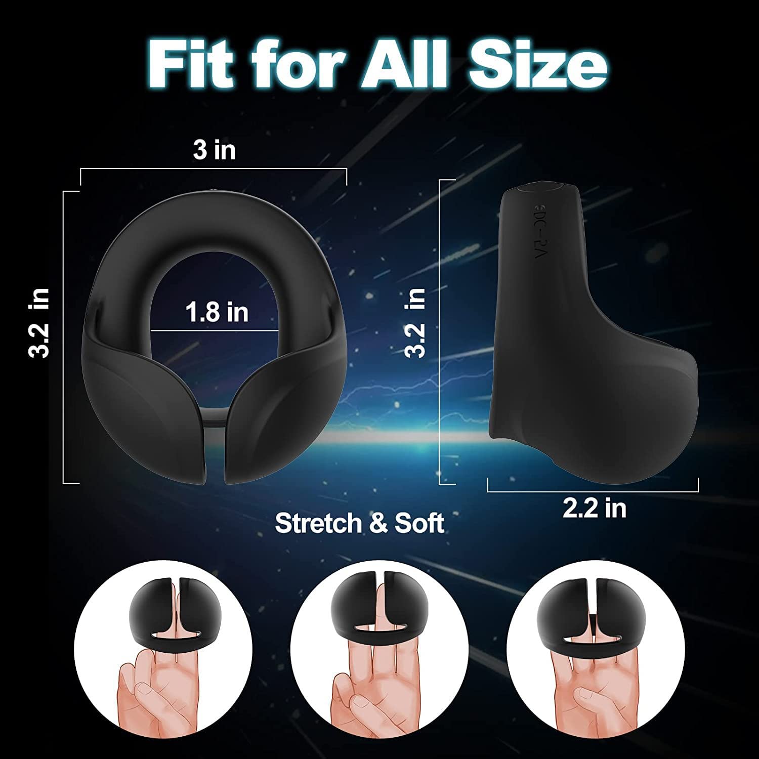 Anello Fallico Vibrante, Anello Fallico in Silicone Elastico Con 10 Modalità Di Vibrazione Per/Stimolazione Dei Testicoli, Anelli Per Testicoli Impermeabili Vibratore Per Coppia Giocattolo Sessuale