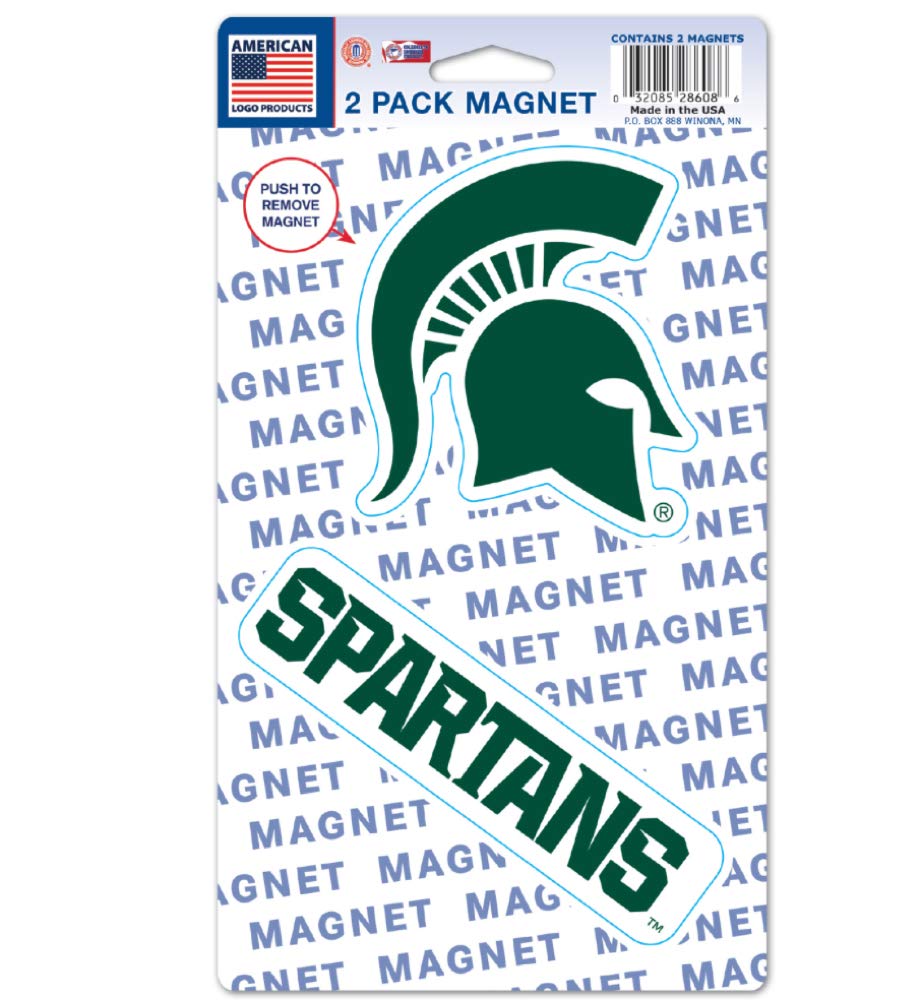 WinCraft NCAA Michigan State University WCR28608014 Magnets (2 Pack), 5