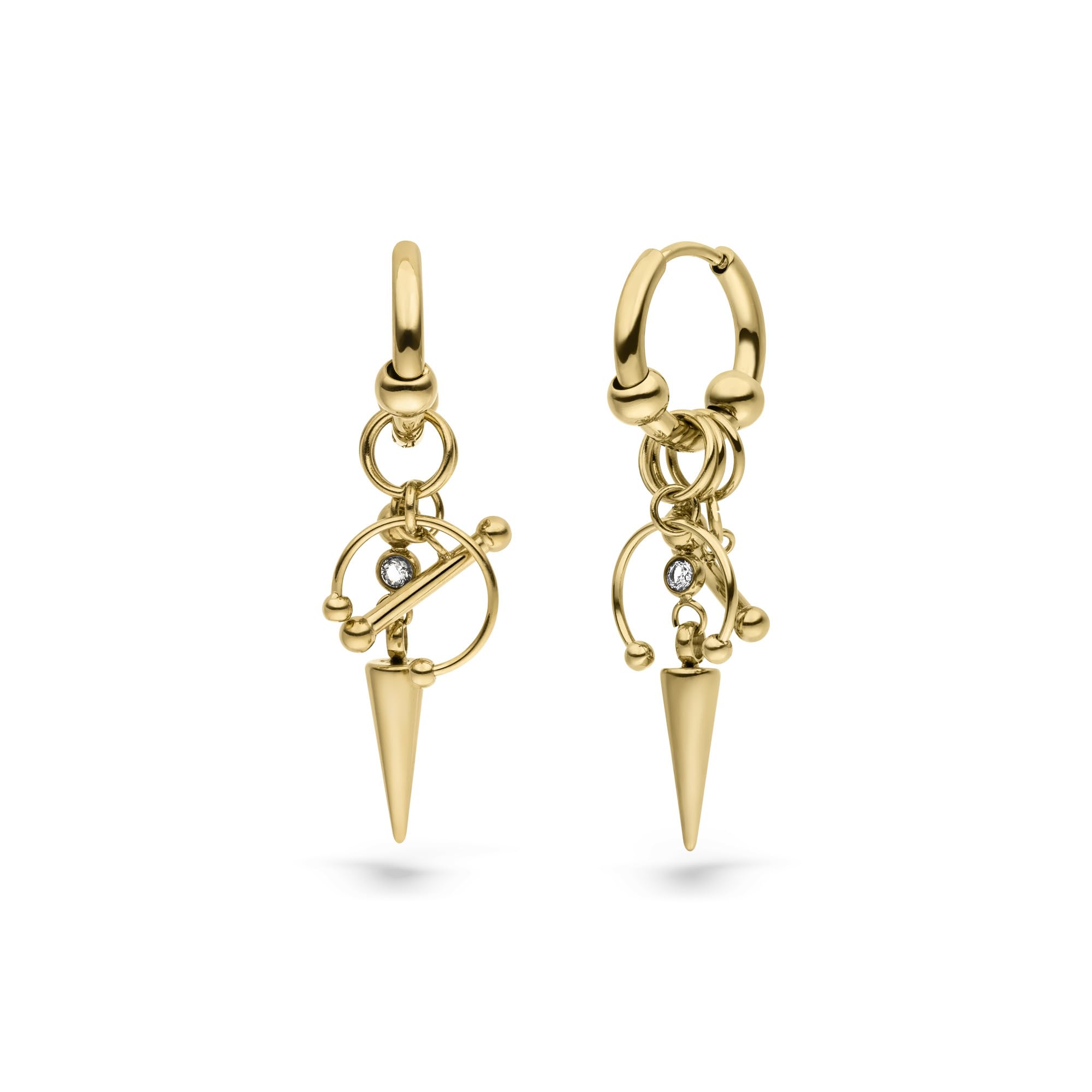 LIEBESKIND BERLIN Damen Schmuck - Urban Collection - Piercing Design - Creolen, Ohrringe - modern, besonders & wandelbar