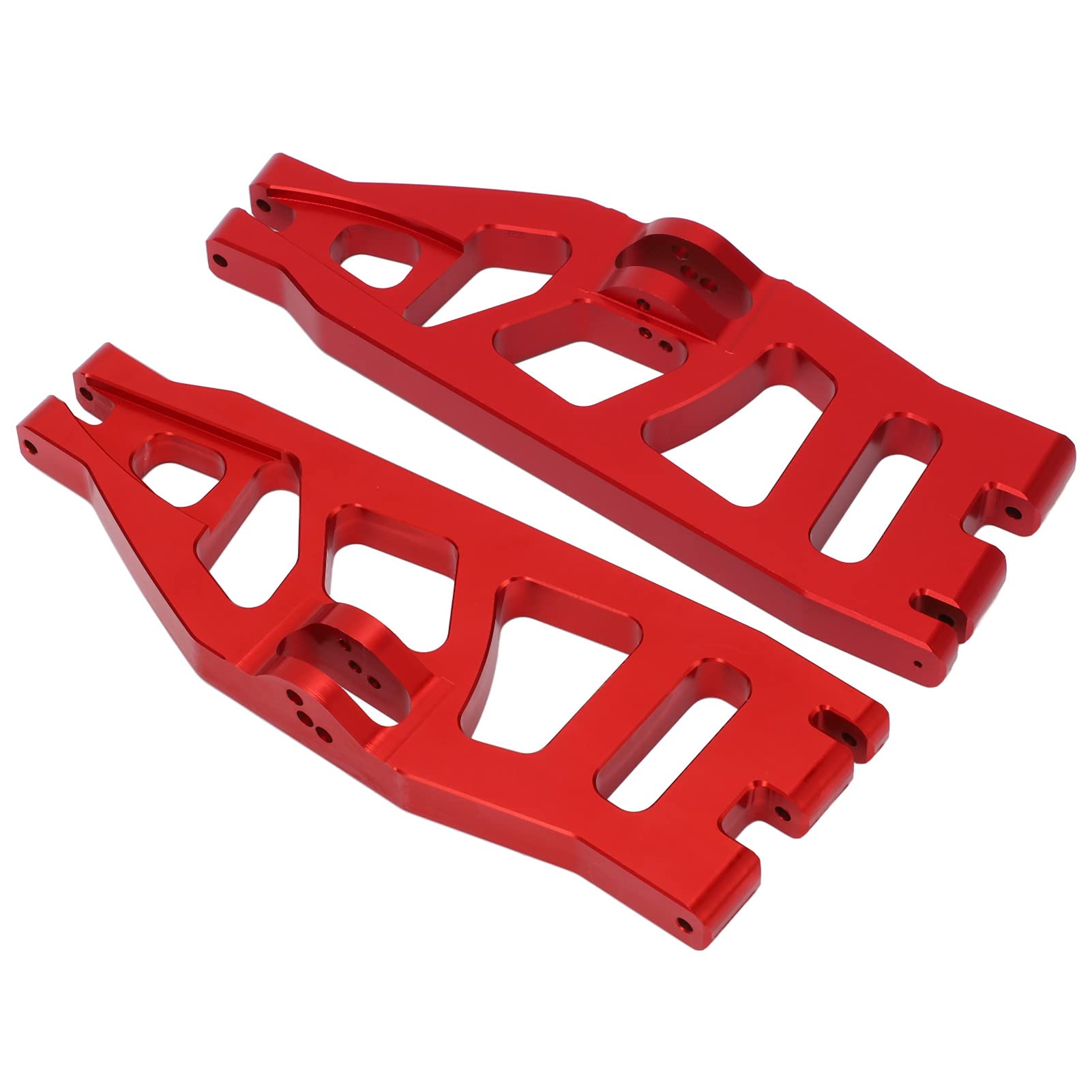 Brazo oscilante trasero de coche RC, aleación de aluminio, peso ligero, para, trituradora, coche RC 1/6 (Roja)
