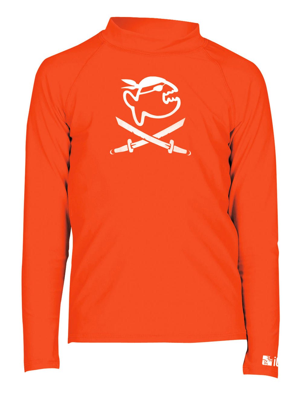 IQ-Company Children's UV 300 Long Sleeve Shirt,Orange( Siren),140/146