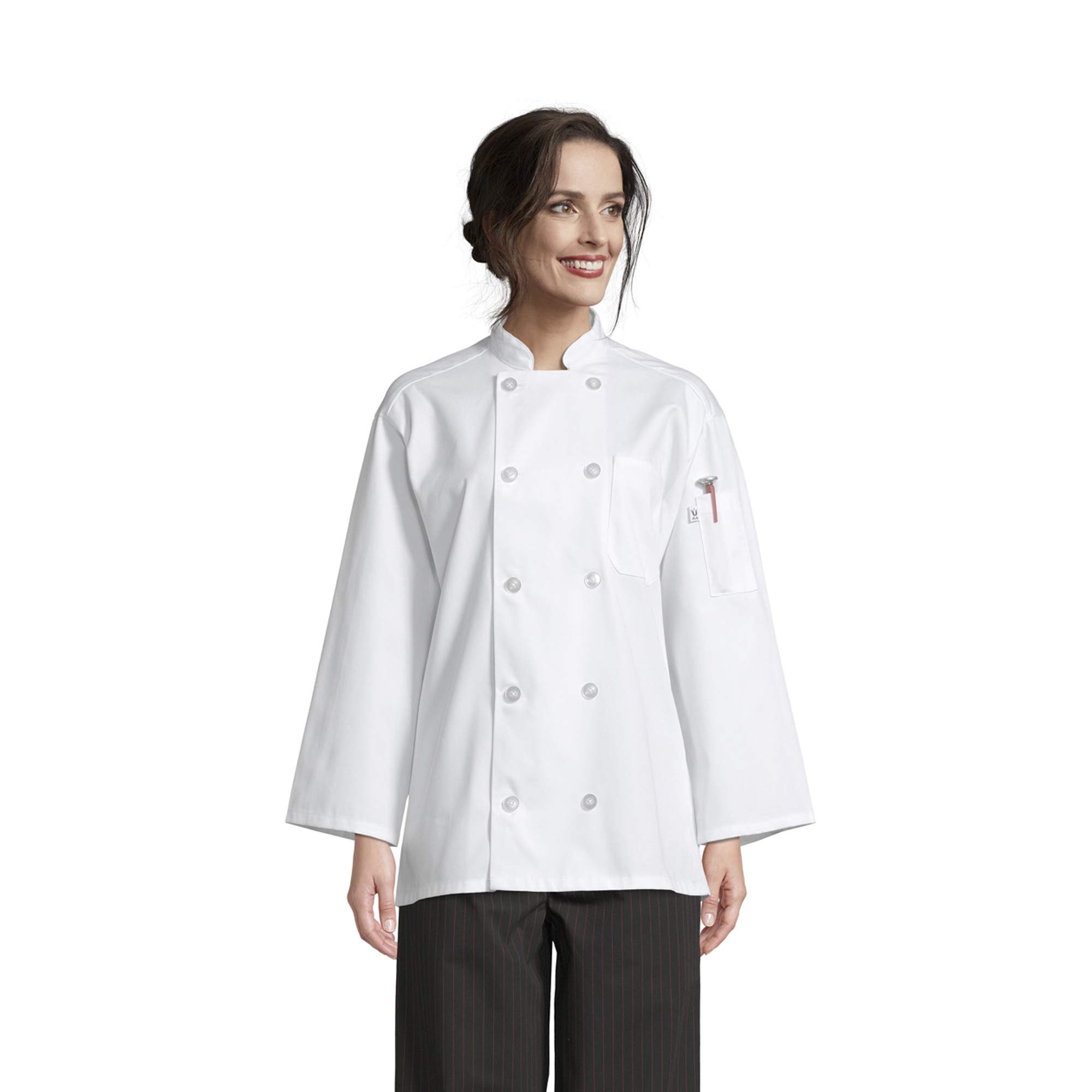 Uncommon Threads Unisex 10 Button 3/4 Sleeve Chef Coat