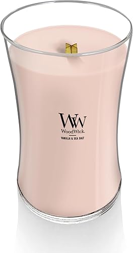 Vista 59 de WoodWick - Vela mediana de reloj de arena, aroma costero al atardecer, se agrieta mientras se quema, cera de mezcla de soja prémium, 9.7 onzas