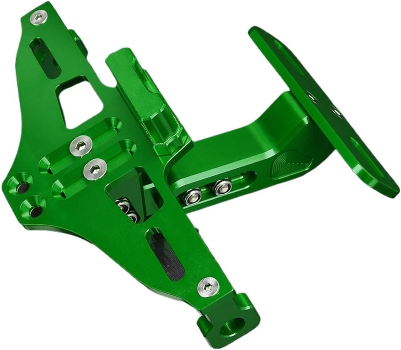 dengpandianzi Compatible with Suzuki GSR 600 400 750 GSR750 GSR600 GSR400 Motorcycle Adjustable License Number Plate Frame Holder Bracket with LED Light(Orange)
