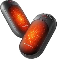 OCOOPA Tölthető Kézmelegítő Szett, 2db Mágneses Hordozható Fűtőtest, 5000mAh, Zsebméretű, Ultrakönnyű, 3 Hőfokozat 53°C-ig, Téli Sportokhoz 1