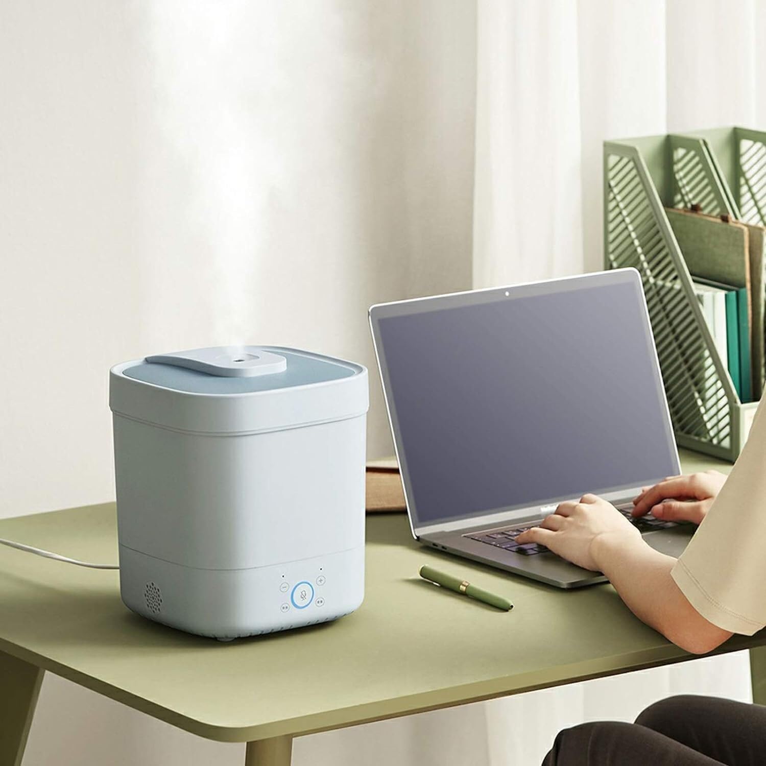 Humidificadores Difusor De Aceite Esencial Grande, Difusor De Aromaterapia Humidificador De Aire Silencioso, Apagado Automático Sin Agua