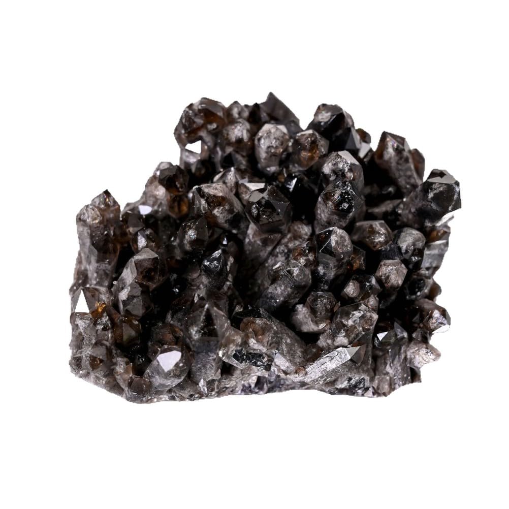 BJXKHFPIV - Smoky Quartz Crystal Cluster, Irregular Glass Stone, Geode, Home Decor, Gemstone, 160~240g