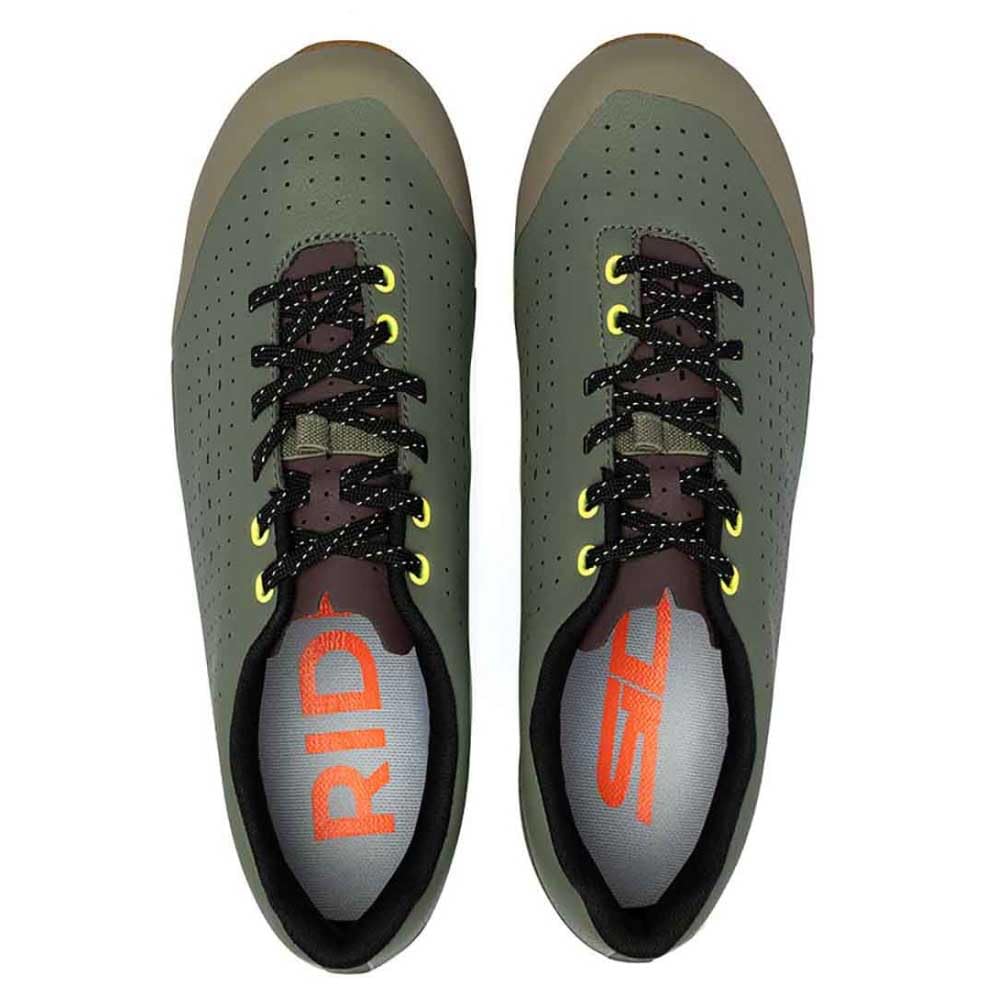 Sidi Asper Laces Gravel Shoes - Men's, Military Yellow, 473