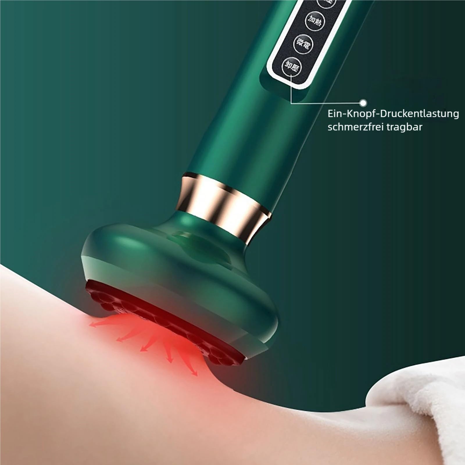 Lymphdrainage Gerät Manuelle Entstauungstherapie Gegen Schwellungen Und Wassereinlagerungen Massageinstrument Professionelle Körperbehandlung Mit Absaugtechnik (Grau)