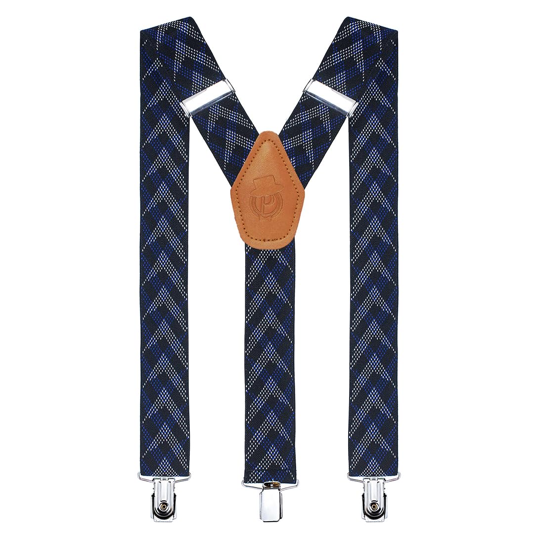 Arrow Hedge Black Coloured 3.5cm Strap Width Elastic Suspenders for Men-image-19