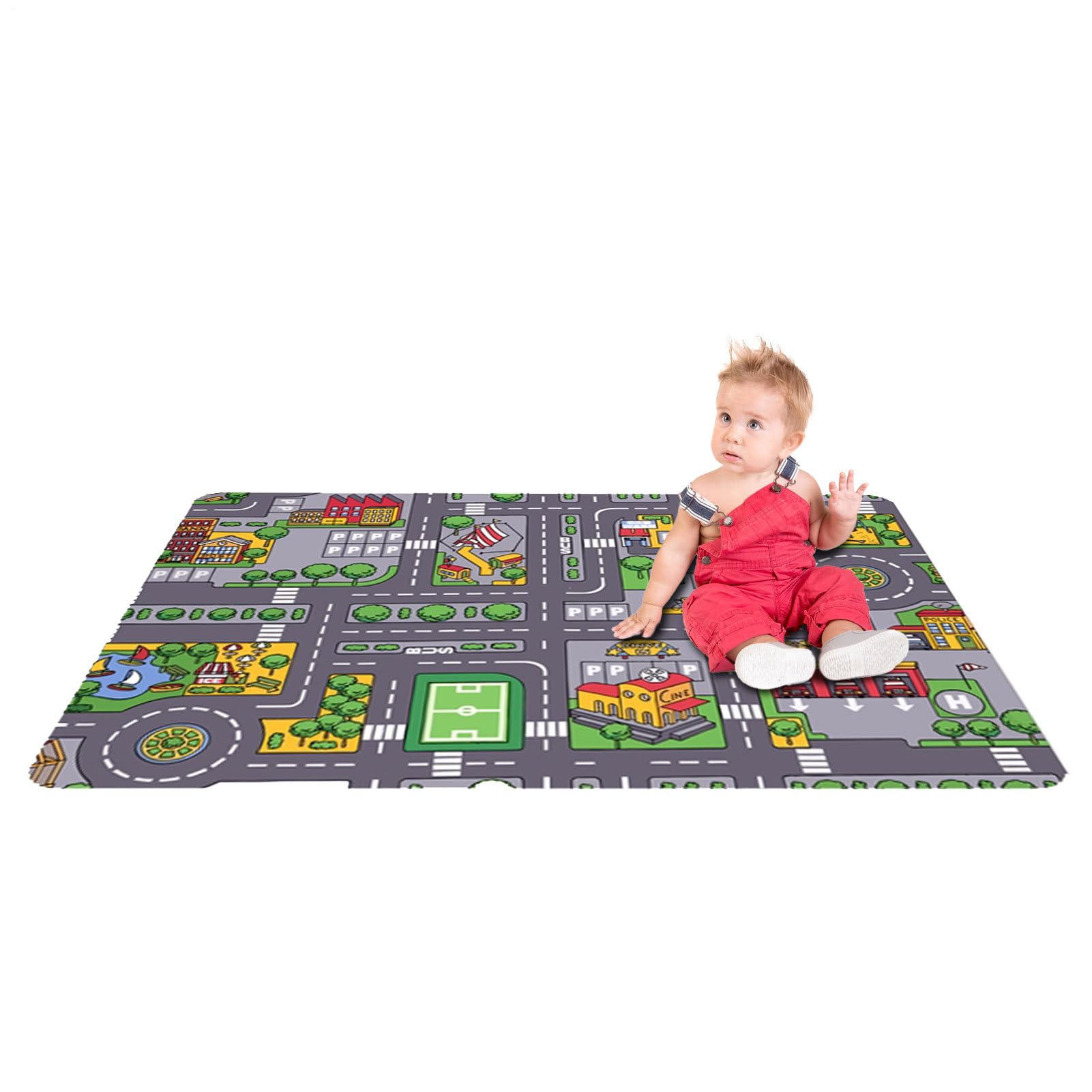 Tapis De Jeu pour Bébé Tapis De Jeu pour Enfant Tapis De pour Enfant Tapis Tapis De Tapis De Chambre D' Rue Tapis De Voiture