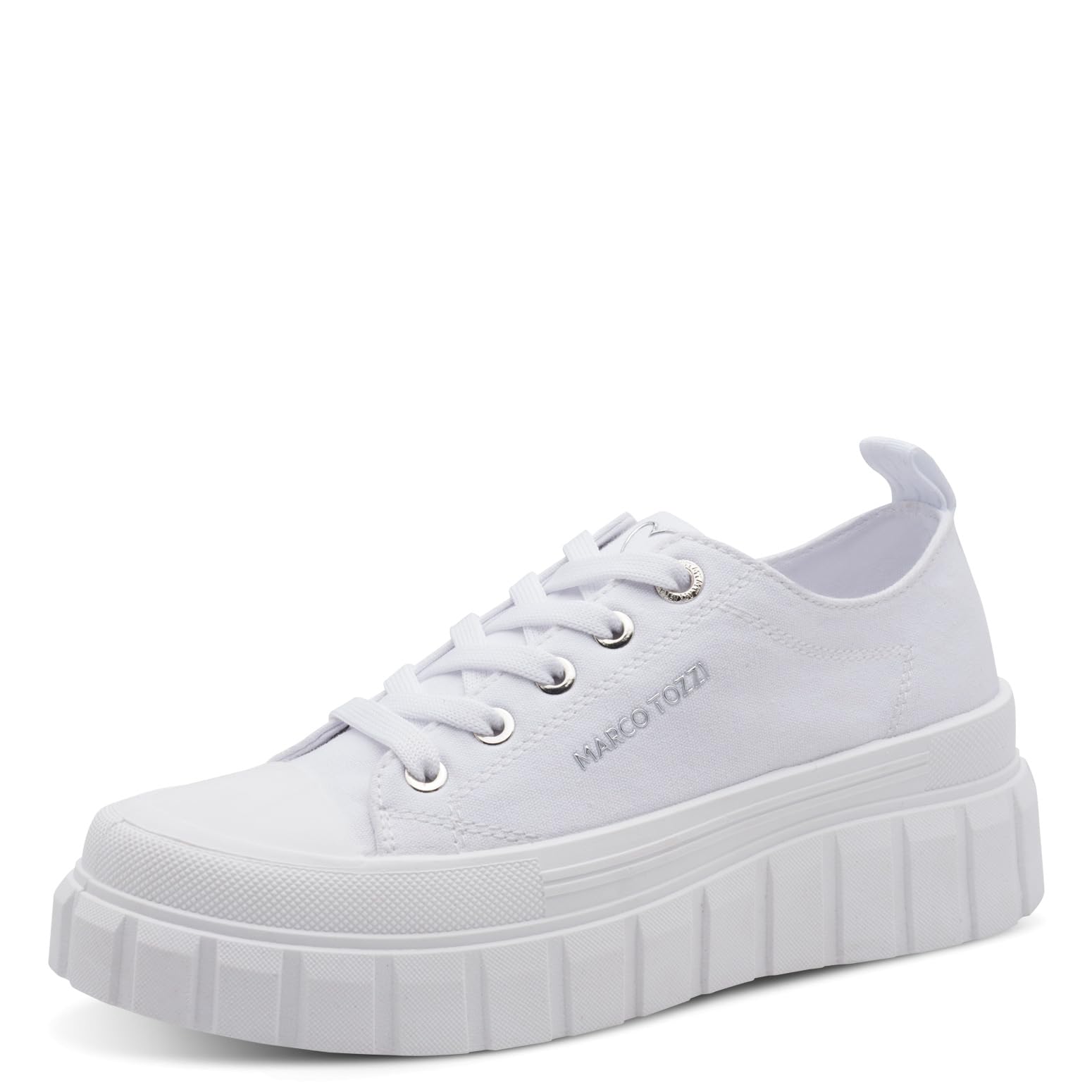 MARCO TOZZI Women Sneaker Soft Feel Me Removable Footbed Modern, White (White), 6 UK
