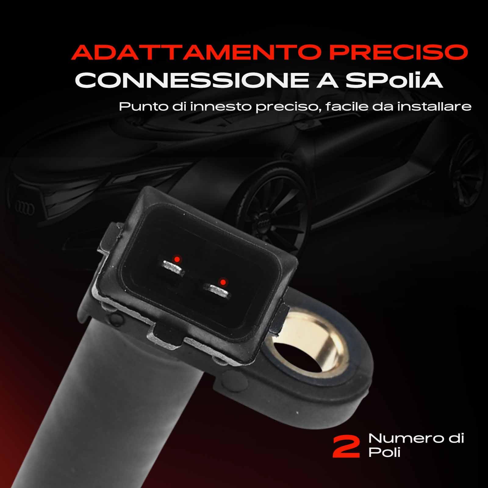 Frankberg Posizione dell'albero Motore Sensore dell'albero Motore 2-Poli Compatibile con Focus Turnier DNW Focus DAW DBW KA RB Fiesta IV Sì JB Focus Berlina DFW Replace# 1E0018221