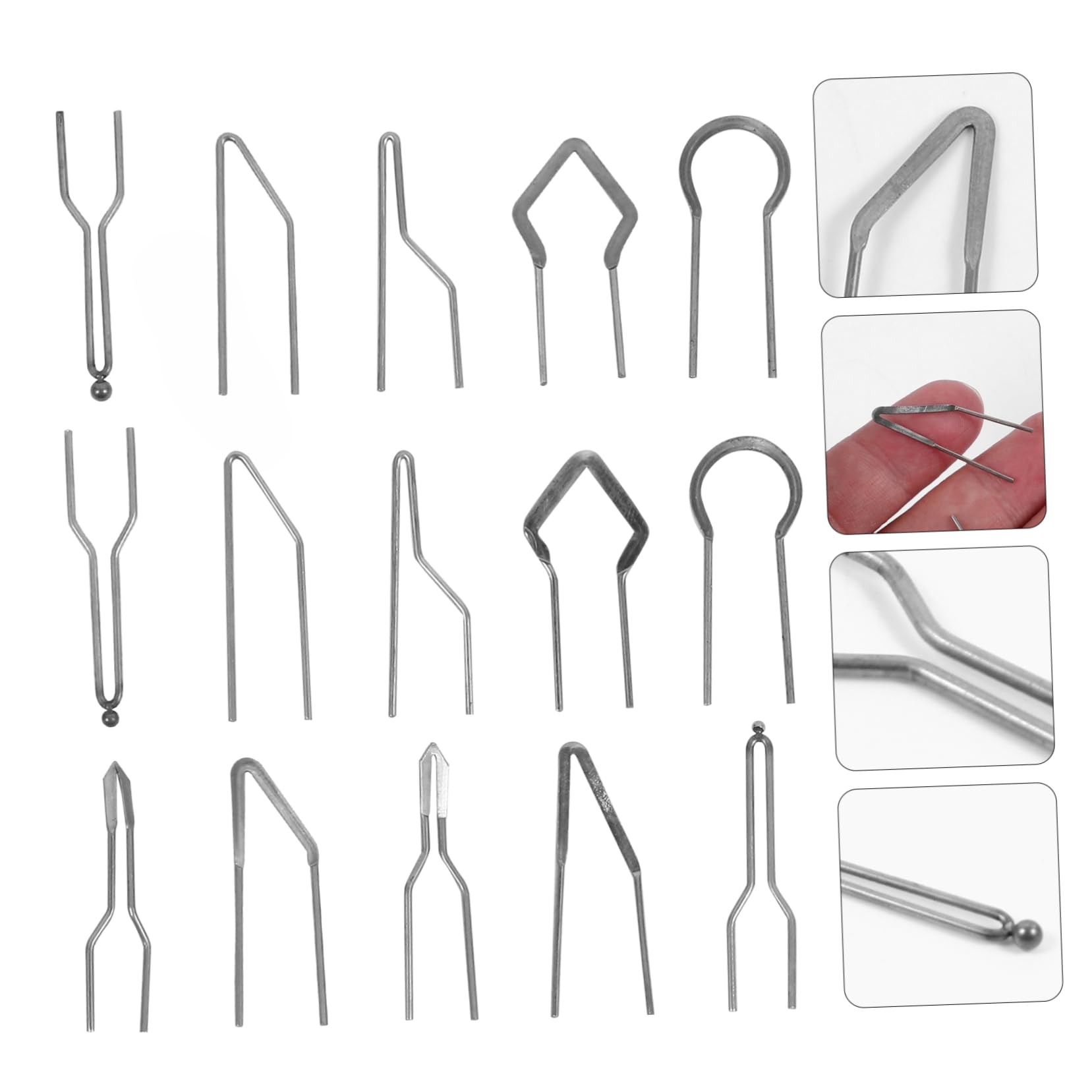 STOBOK 30 Piezas punta de hierro soldador de temperatura pluma de pirograbado de alambre herramientas para tallar madera puntas de alambre para pirograbado kit de punta para quemar madera