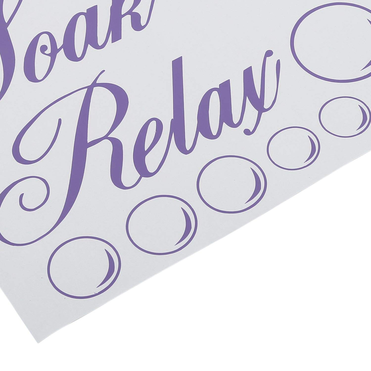 Uniquk SOAK Relax Enjoy Adhesivo de Pared para BaaO CalcomaníA de PVC DecoracióN para el Hogar: Azul