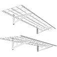 FLEXIMOUNTS 1' x 4' White 2-Pack 1x4ft 12-inch-by-48-inch Wall Shelf Garage Storage Rack, 12" x 48"
