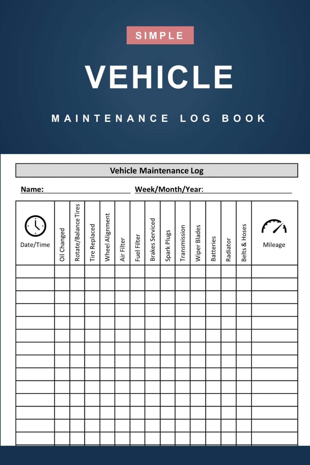 SIMPLE CAR MAINTENANCE LOG intelligence overview
