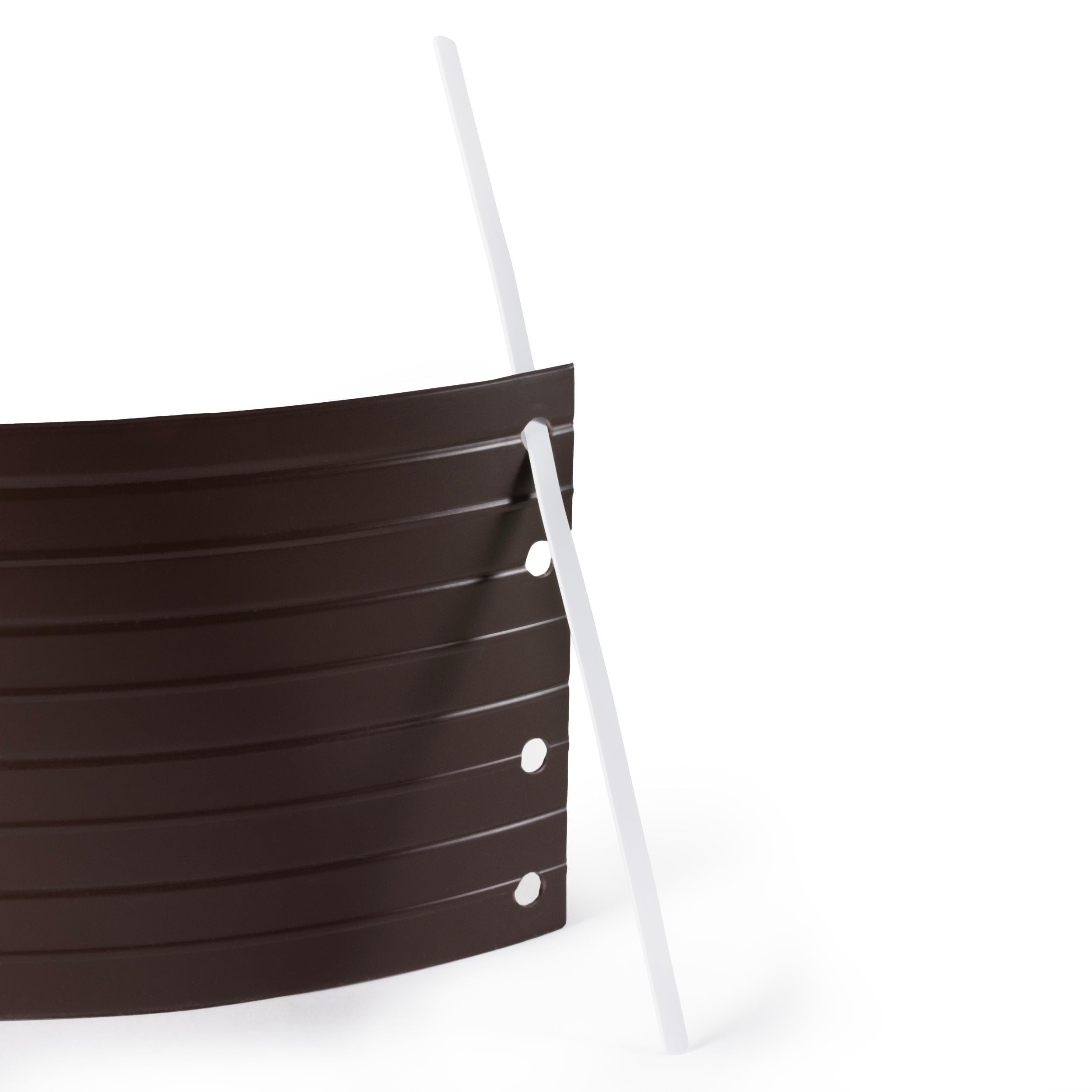 Quest Bewässerungsring PVC UV-beständig für Pflanzen & - Braun, 160 cm | Wiederverwendbarer Gießring für Sträucher, Gemüse & junge Obstbäume, gezielte Bewässerung, spart Wasser im Garten