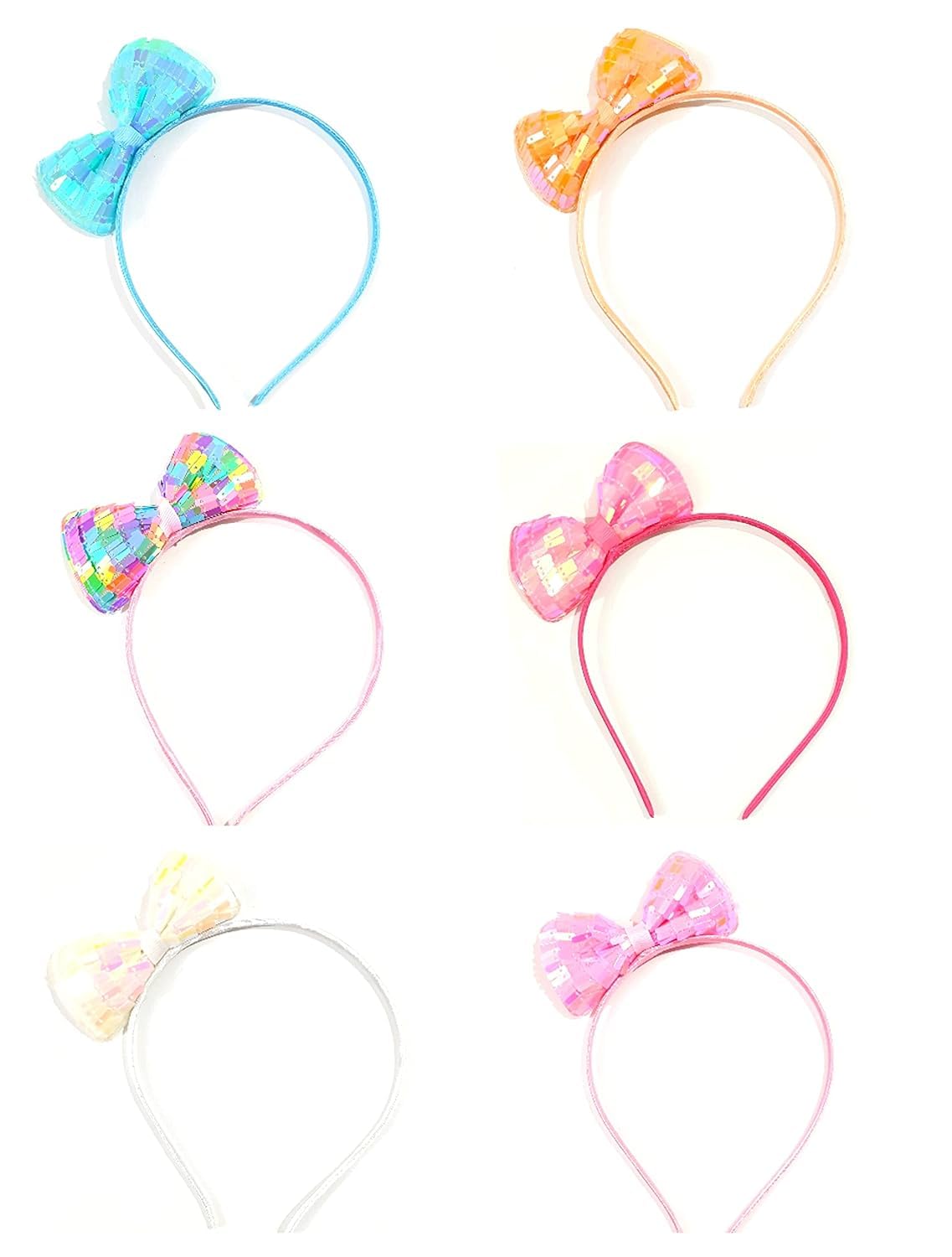 HOMEMATES Bow Hairband, Plastic Headband for Kids, Pack of 6 - Multicolor (B09272Z93M) Amazon Price History, Amazon Price Tracker