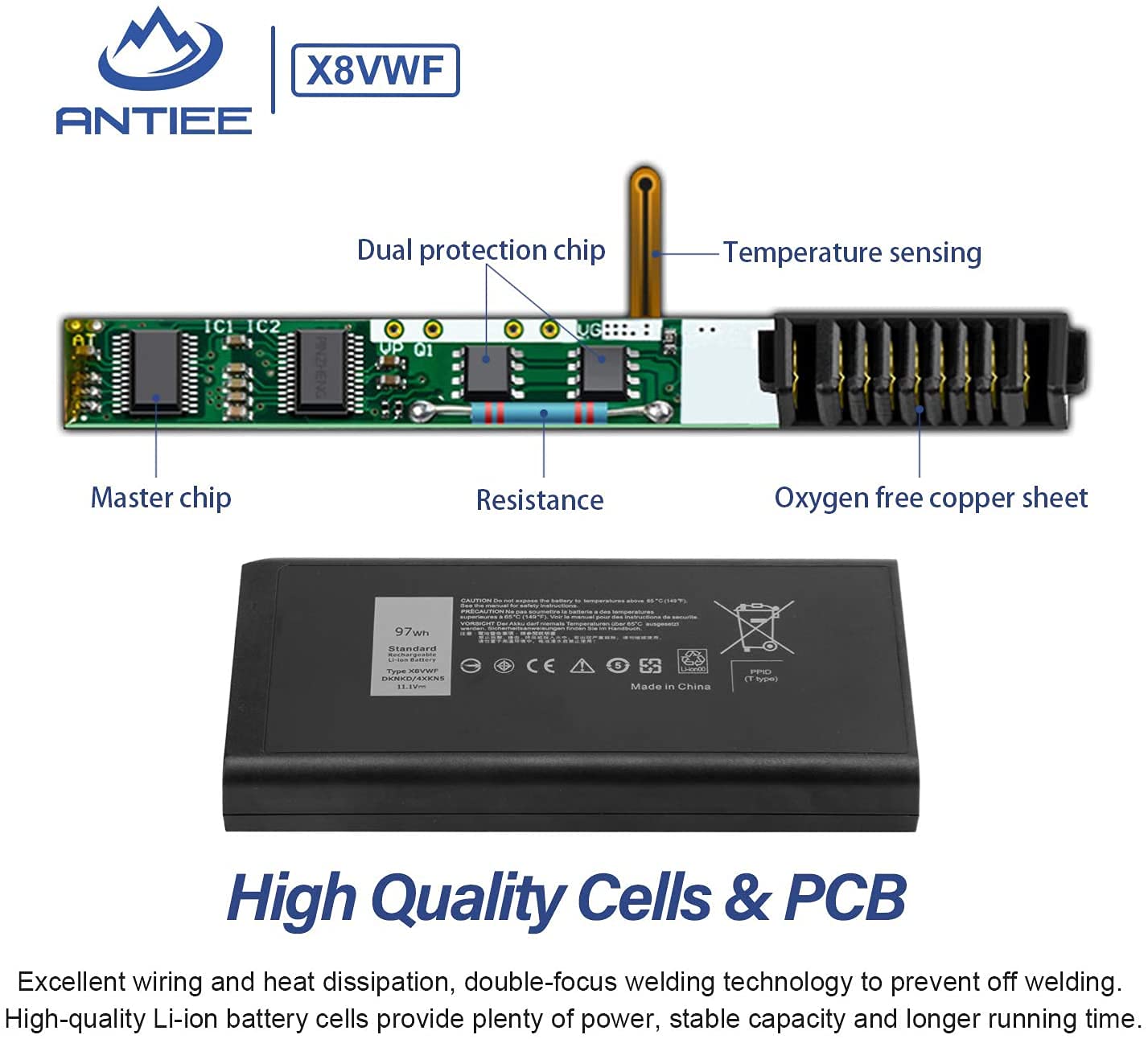 その他 A191410H BFGF WWA Mini Horizontal Amazon.com: 97Wh X8VWF Laptop Battery for Dell Latitude 14