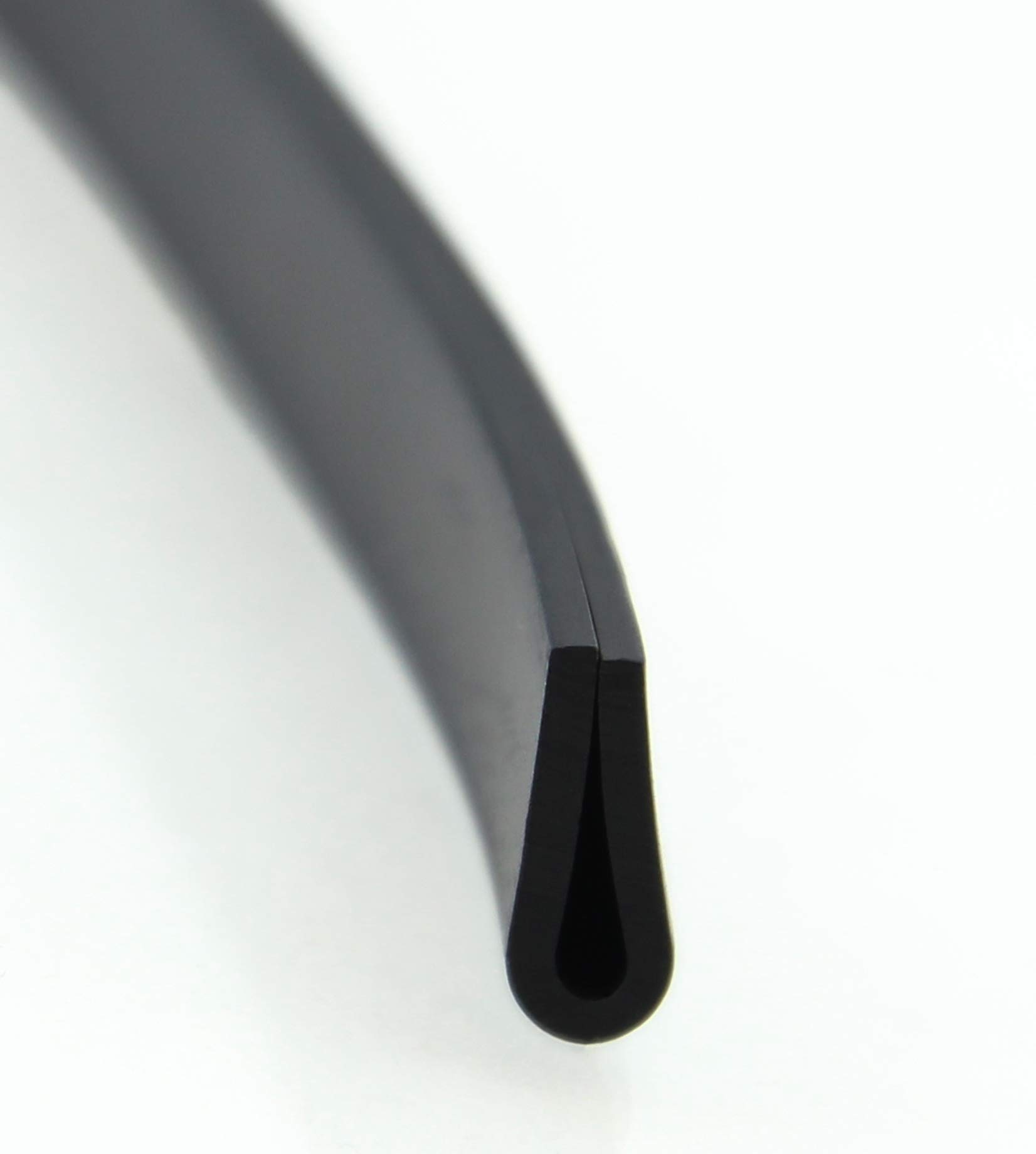 SMI-Fassungsprofil V7 für 3mm aus EPDM Vollgummi Schwarz widerstandsfähiger Kantenschutz für Scheiben, Fenster, Blech U-Profil, U-Gummiprofil, U-Form (100 m)