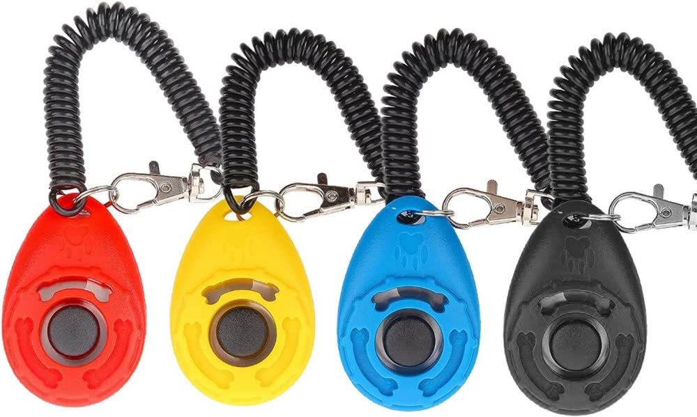 JDF Dog clicker Training, Dog clicker Training, Pulsera clicker Dog Training, Pet clicker, Dog clicker Suitable for Dog, Cat and Horse Behavior Training