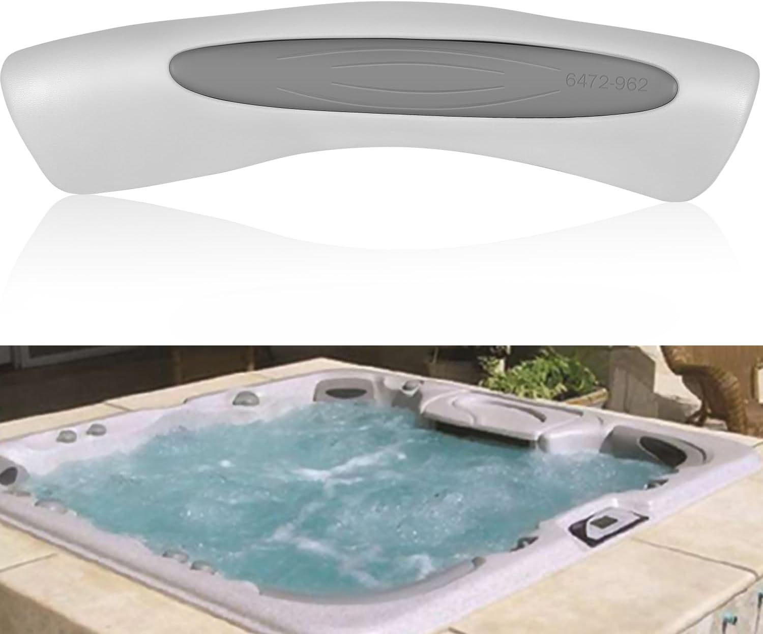 6472-962 Wrap Around Pillow Fit for 2001–2008 Sundance 880 Series Hot Tubs & Spas, Insert 6455-472 and Back Mount 6455-465