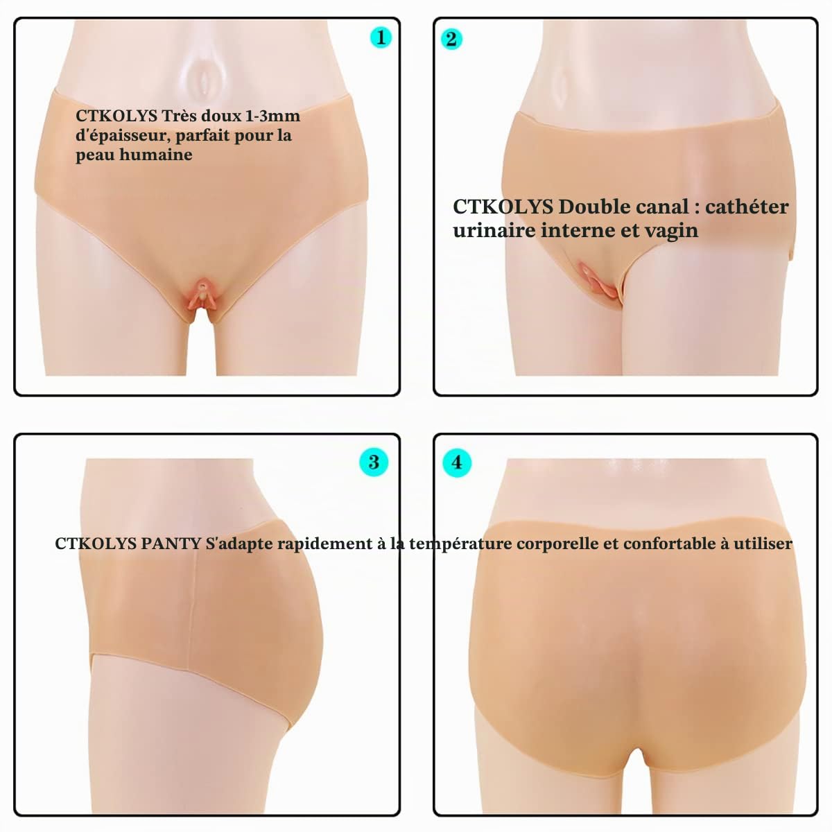 Drag Camel Toe Control Panty Cacher Gaff Boxer pour Travesti Transexuelle