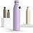 LARS NYSM Stainless Steel Insulated Water Bottle 12oz 17oz 25oz 34oz 51oz | Insulated Thermo Flask for Hot and Cold Beverages | Leakproof Drinking Bottle (Lavender Purple, 25.4oz)