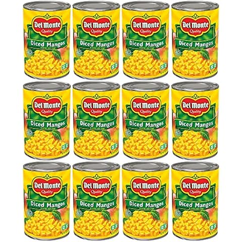 Del Monte Diced Mango in Extra Light Syrup, 12 Pack, 15 oz Can Cover