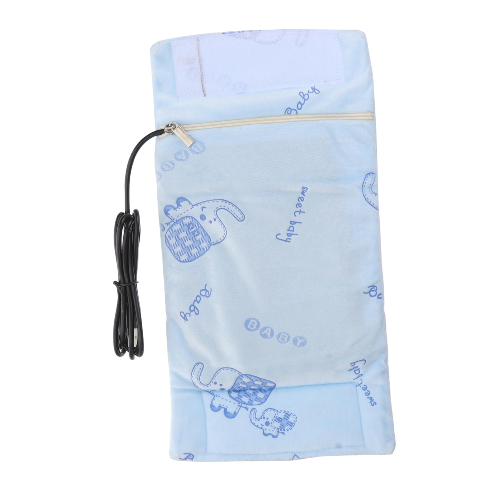 VICASKY 3piezas Calentador De Biberones USB Portátil Funda Aislante Termostato para Leche Cubierta De Almacenamiento Práctica y Fácil De Limpiar Azul