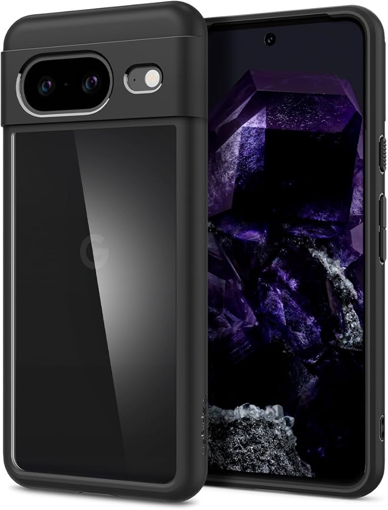 Google Pixel 8　黒 ケース付き Google Pixel 8 ケースGoogle Pro ケース 7a 7 カーボン調 炭素