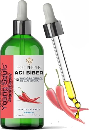 Young Souls Aromatherapy Hot Pepper Carrier Oil Ac  Biber Bitkisel Sabit Ya  100 ml