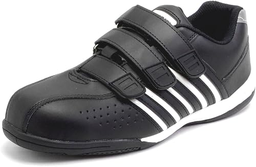 Amazon Tengyu 男女兼用 安全スニーカー 耐油底 エナメルライン入 3連ベルトタイプ Tengyu 安全靴 作業靴