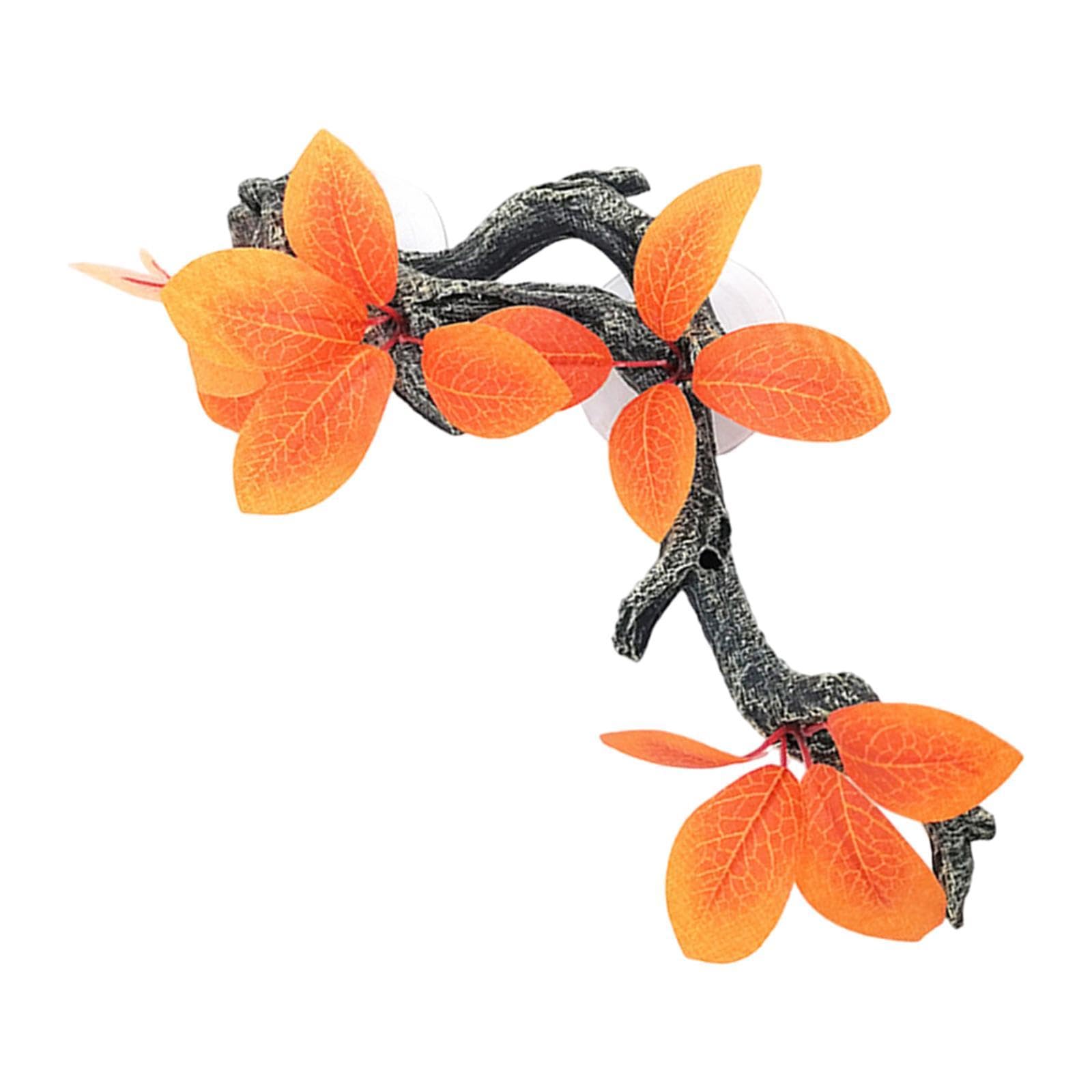 Accessoires pour terrarium plante gecko feuilles d'oranger