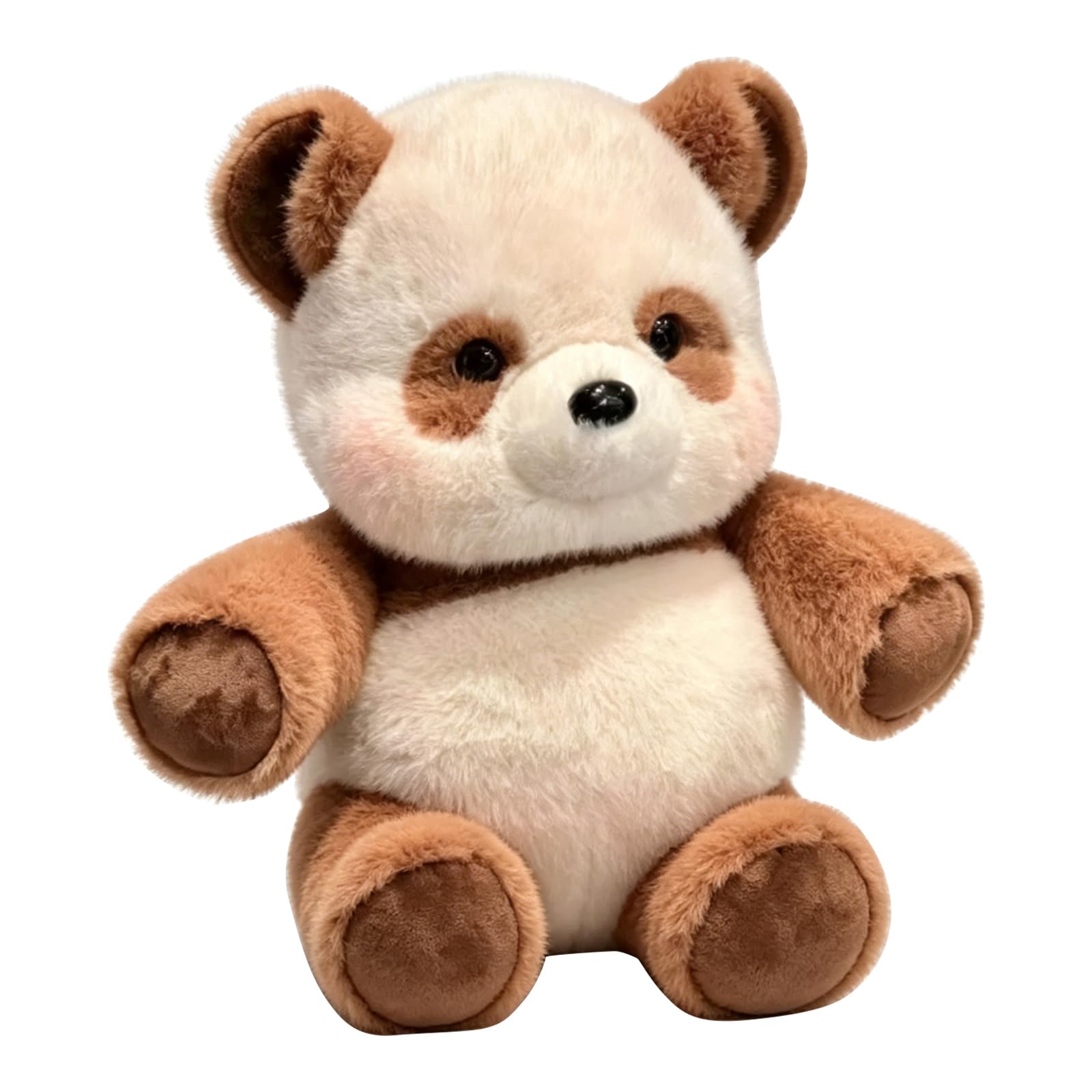 Running Plushies, Soft Cute Running Pink Highland Cow Plush, Interactive Moving Legs Stuffed Animals for Stress Relief for Decor Gift Desk Companion (Panda Brown, 17.7IN) â image 1