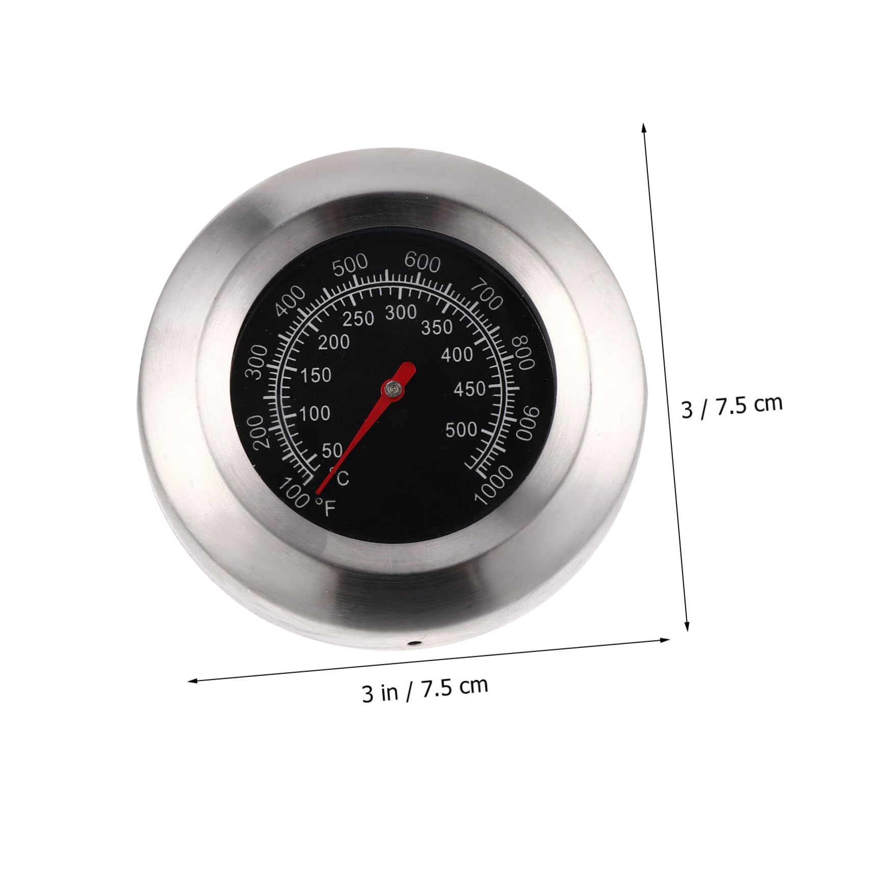 BRIGHTFUFU BBQ Temperature Measuring Tool Metal Thermometer 50-500? Oven Thermometer for Cooking