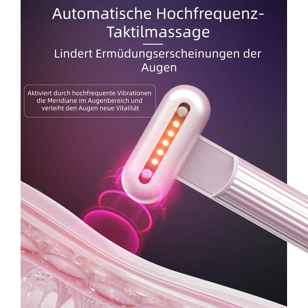 nuvaskin Therapiestab für Gesicht und Hals, Schönheitsgerät mit Massage, Anti - Aging & Hautstraffung, Kabellos & Ergonomisch